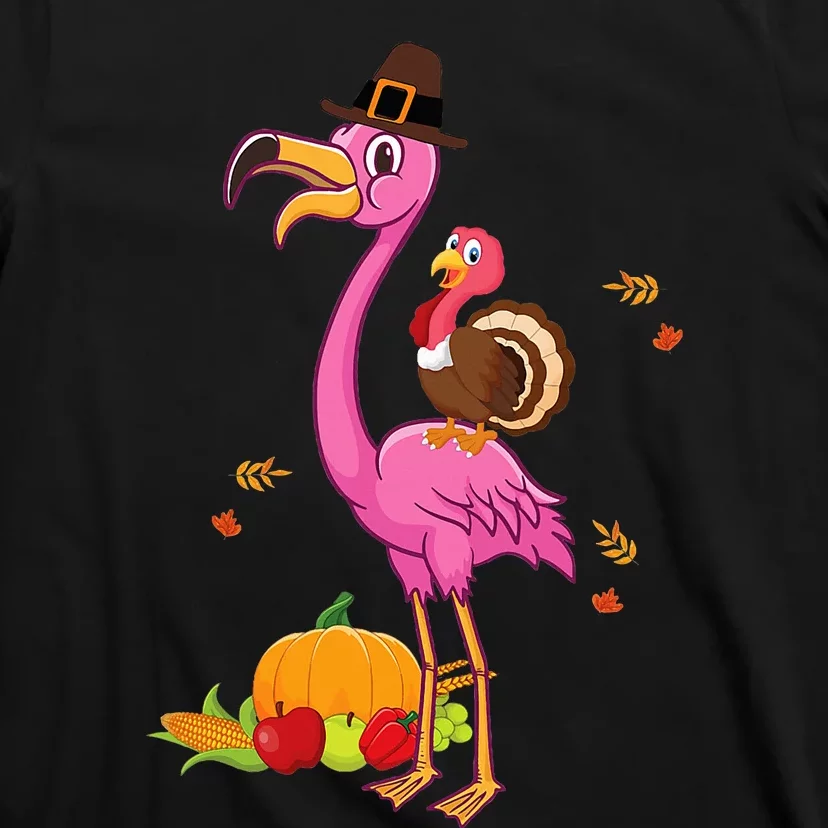 Festive Flamingo Holiday Present T-Shirt