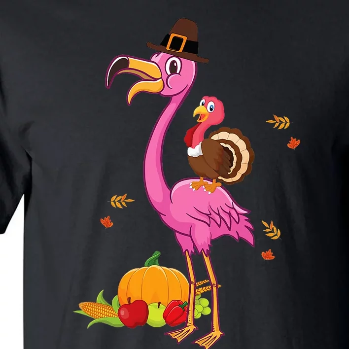 Festive Flamingo Holiday Present Tall T-Shirt