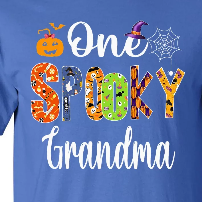 Funny Family Halloween Matching One Spooky Grandma Tall T-Shirt