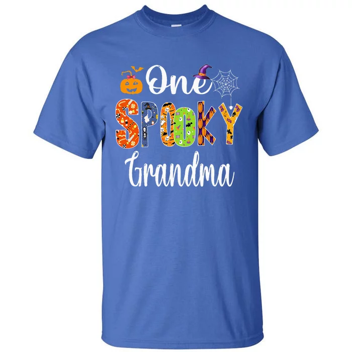 Funny Family Halloween Matching One Spooky Grandma Tall T-Shirt