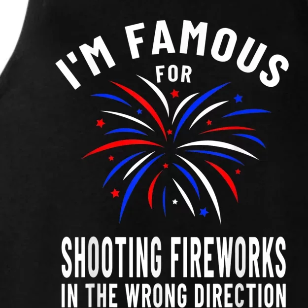 Funny Fireworks Humor Fourth Of July Firework Display Ladies Tri-Blend Wicking Tank