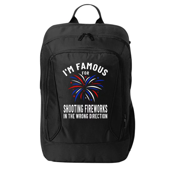 Funny Fireworks Humor Fourth Of July Firework Display City Backpack