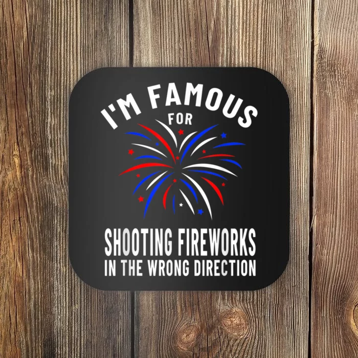 Funny Fireworks Humor Fourth Of July Firework Display Coaster