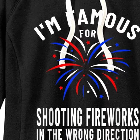 Funny Fireworks Humor Fourth Of July Firework Display Women's Fleece Hoodie