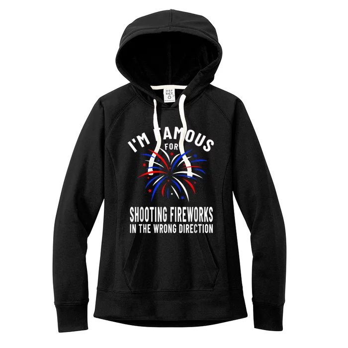 Funny Fireworks Humor Fourth Of July Firework Display Women's Fleece Hoodie