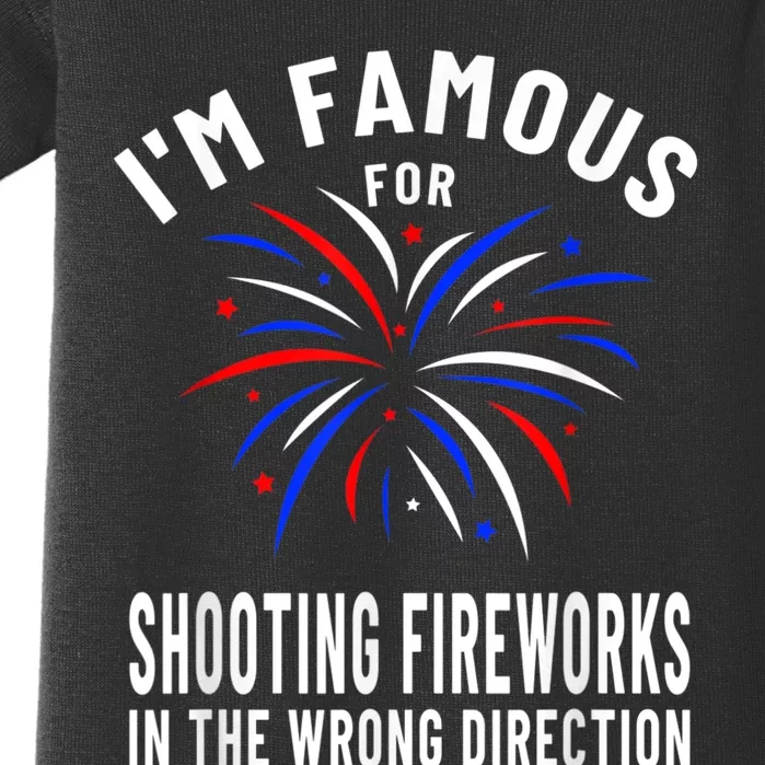 Funny Fireworks Humor Fourth Of July Firework Display Baby Bodysuit