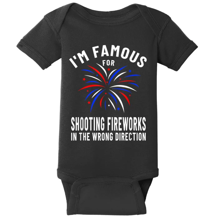 Funny Fireworks Humor Fourth Of July Firework Display Baby Bodysuit