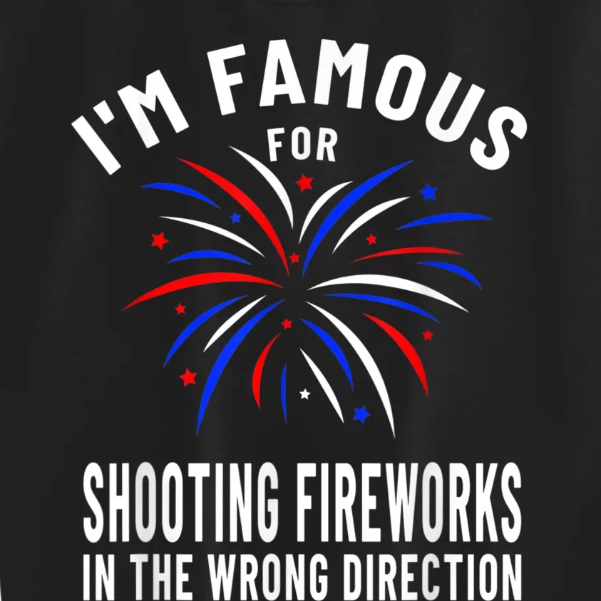 Funny Fireworks Humor Fourth Of July Firework Display Kids Sweatshirt