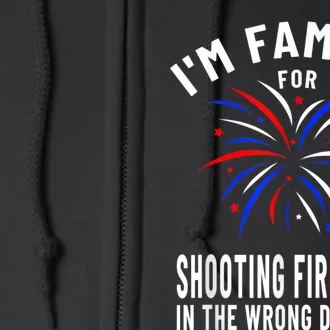 Funny Fireworks Humor Fourth Of July Firework Display Full Zip Hoodie