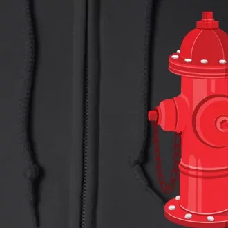 Firefighter Fire Hydrant Firetruck Dog Water Hose Fireman Gift Full Zip Hoodie