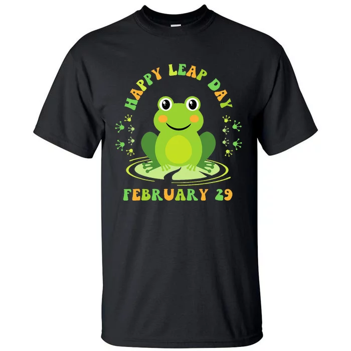 Funny Frog Hoppy Leap Day February 29 Birthday Tall T-Shirt