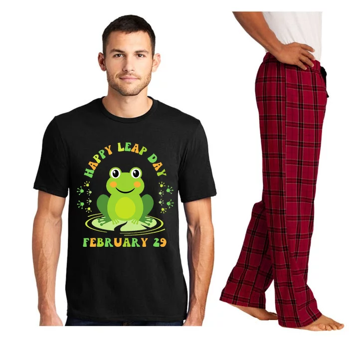 Funny Frog Hoppy Leap Day February 29 Birthday Pajama Set