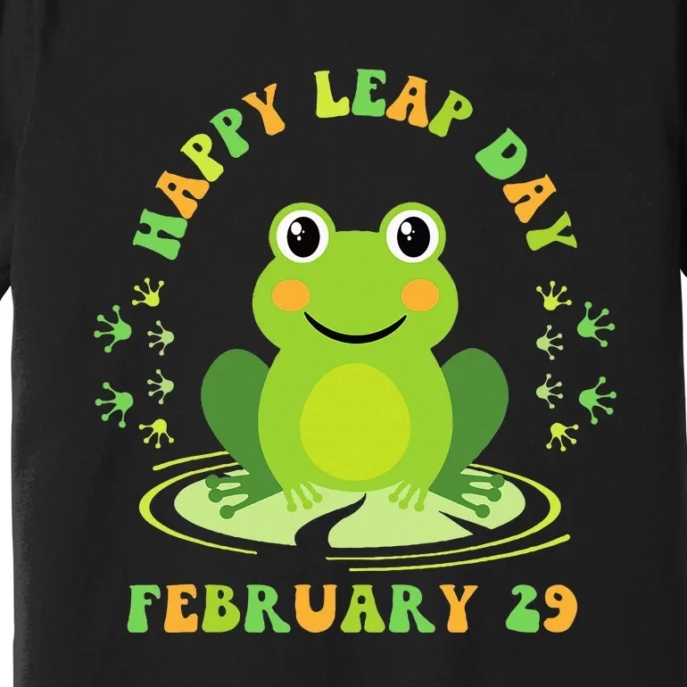 Funny Frog Hoppy Leap Day February 29 Birthday Premium T-Shirt