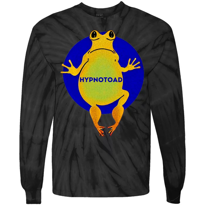 Funny Frog Hypnotoad_ Football Coach Tie-Dye Long Sleeve Shirt