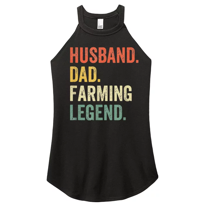 Funny Farmer Husband Dad Farming Legend Women’s Perfect Tri Rocker Tank