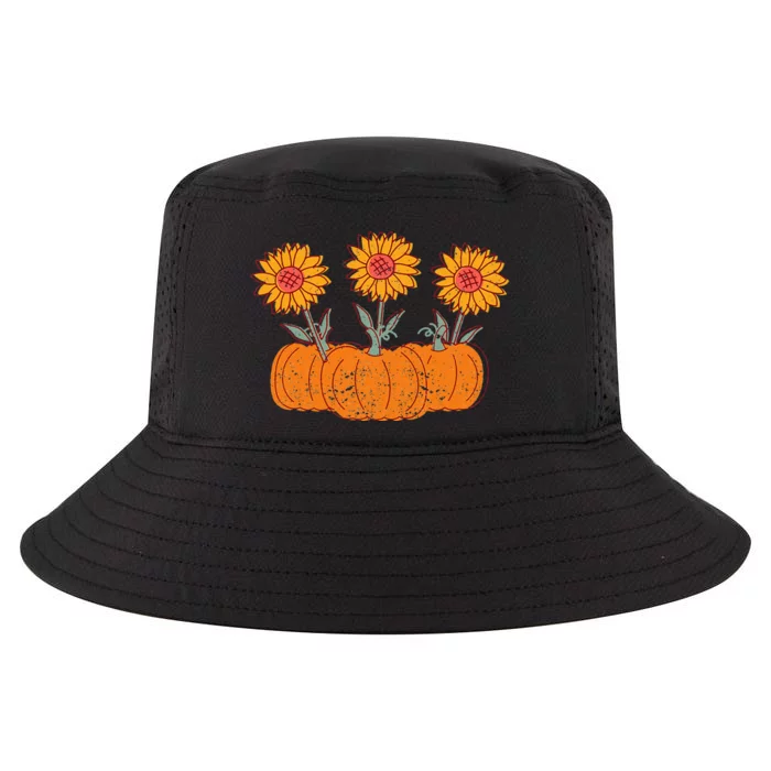 Festive Fall Harvest Decorations Pumpkin Sunflower Autumn Cool Comfort Performance Bucket Hat