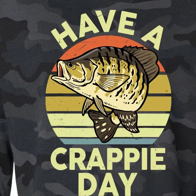 Fishingshirt Funny Have Crappie Day Bass Dad Cropped Pullover Crew