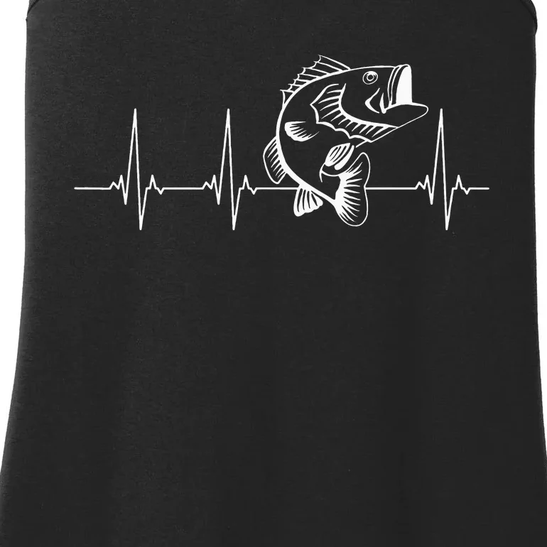 Fly Fishing Heartbeat Fish EKG Trout Fishing Ladies Essential Tank