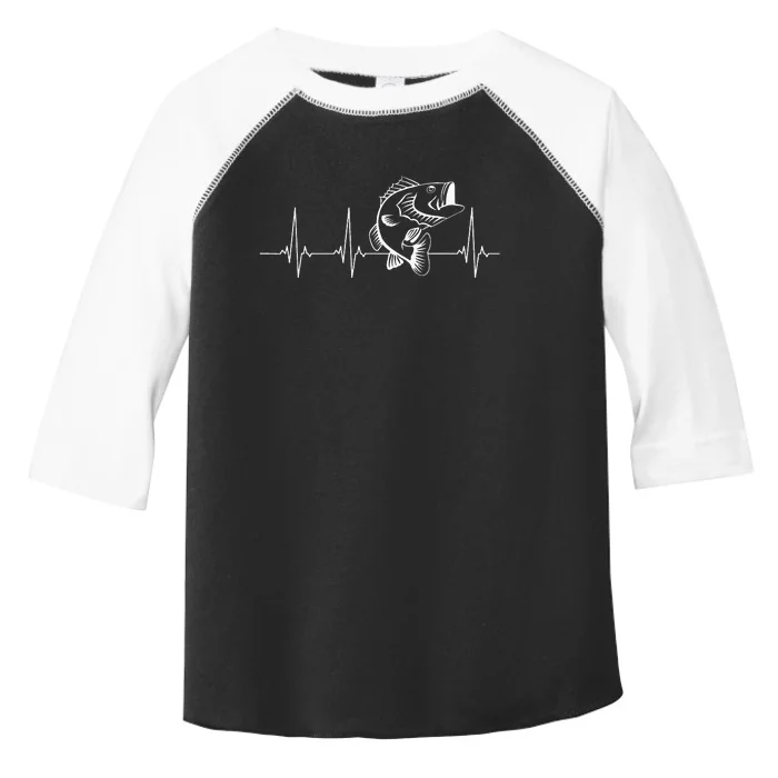 Fly Fishing Heartbeat Fish EKG Trout Fishing Toddler Fine Jersey T-Shirt