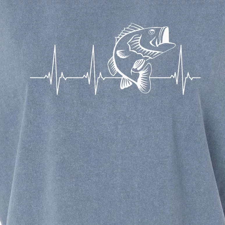 Fly Fishing Heartbeat Fish EKG Trout Fishing Garment-Dyed Women's Muscle Tee