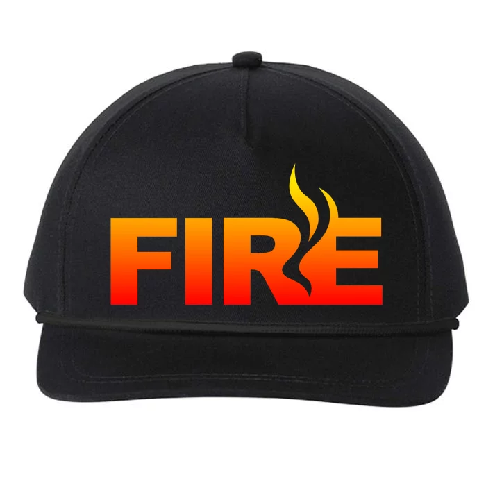 Funny Fire Halloween Costume Family Matching Snapback Five-Panel Rope Hat