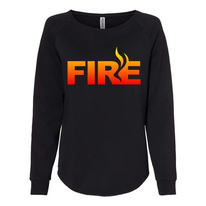 Funny Fire Halloween Costume Family Matching Womens California Wash Sweatshirt