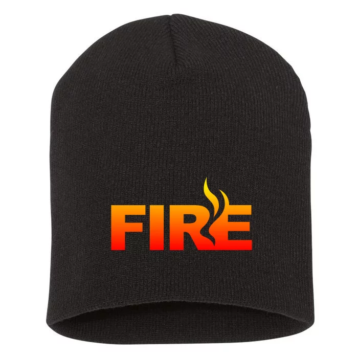 Funny Fire Halloween Costume Family Matching Short Acrylic Beanie