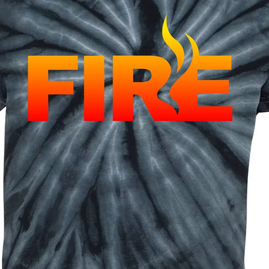 Funny Fire Halloween Costume Family Matching Kids Tie-Dye T-Shirt