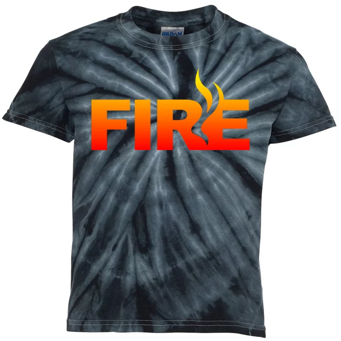 Funny Fire Halloween Costume Family Matching Kids Tie-Dye T-Shirt