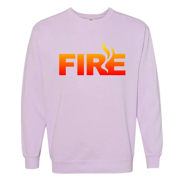 Funny Fire Halloween Costume Family Matching Garment-Dyed Sweatshirt