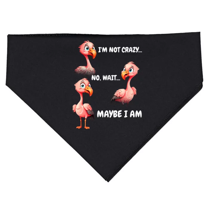 Funny Flamingo Humor USA-Made Doggie Bandana