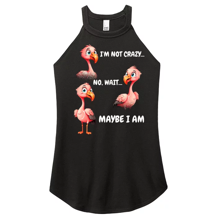 Funny Flamingo Humor Women’s Perfect Tri Rocker Tank