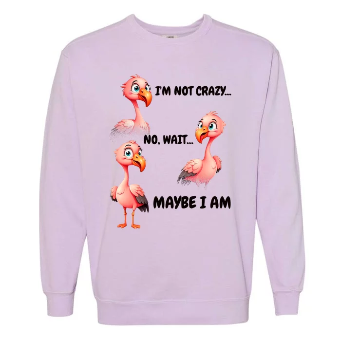 Funny Flamingo Humor Garment-Dyed Sweatshirt