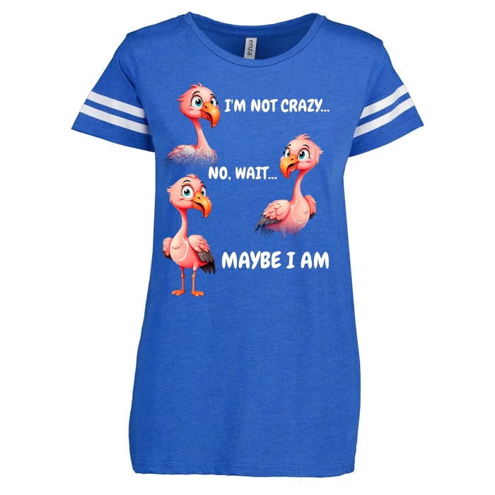 Funny Flamingo Humor Enza Ladies Jersey Football T-Shirt