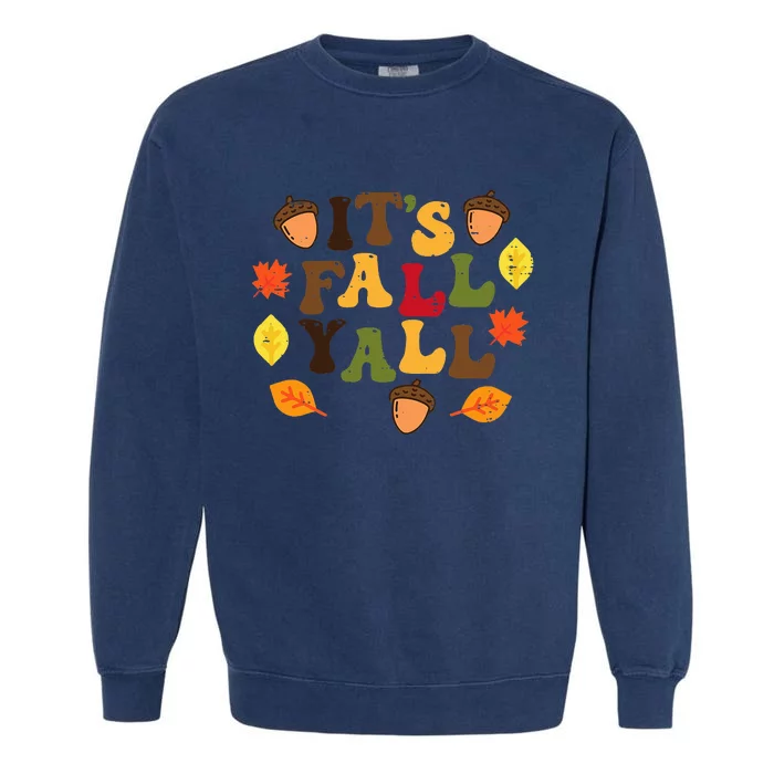 Fall Foliage Harvest Festive Decorations Garment-Dyed Sweatshirt