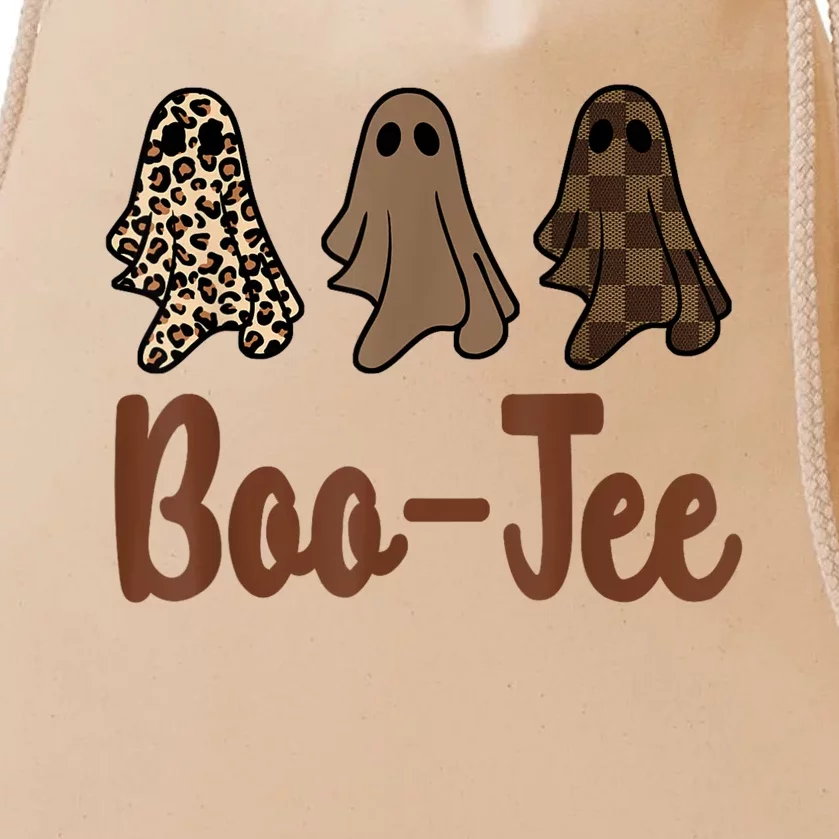 Funny Fall Halloween Ghost Boujee BooJee Spooky Season Cute Drawstring Bag