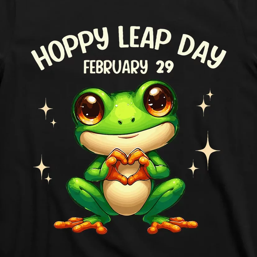 Funny Frog Hoppy Leap Day February 29 Hoppy Leap Day T-Shirt