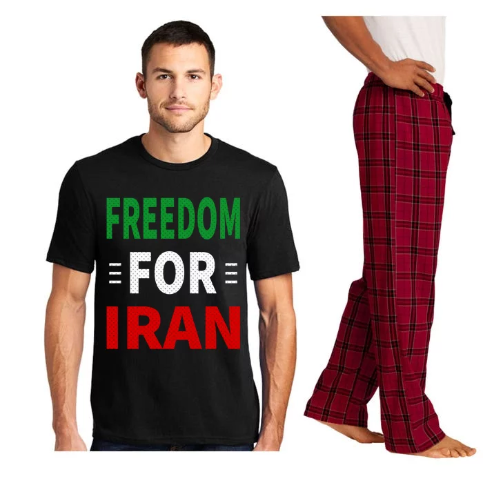 Freedom For Iran Funny Gift Life Freedom Gift For Iran Gift Pajama Set