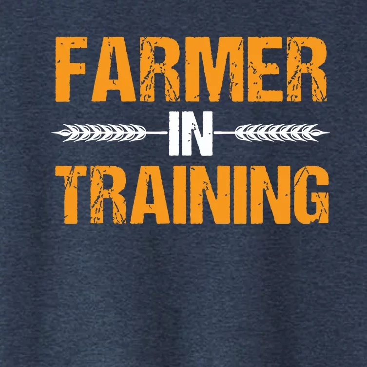 Funny Farmer In Training Apparel Farm Farming Women's Crop Top Tee