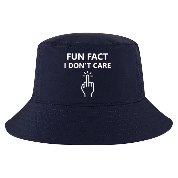 Fun Fact I Dont Care Middle Finger Gift Cool Comfort Performance Bucket Hat