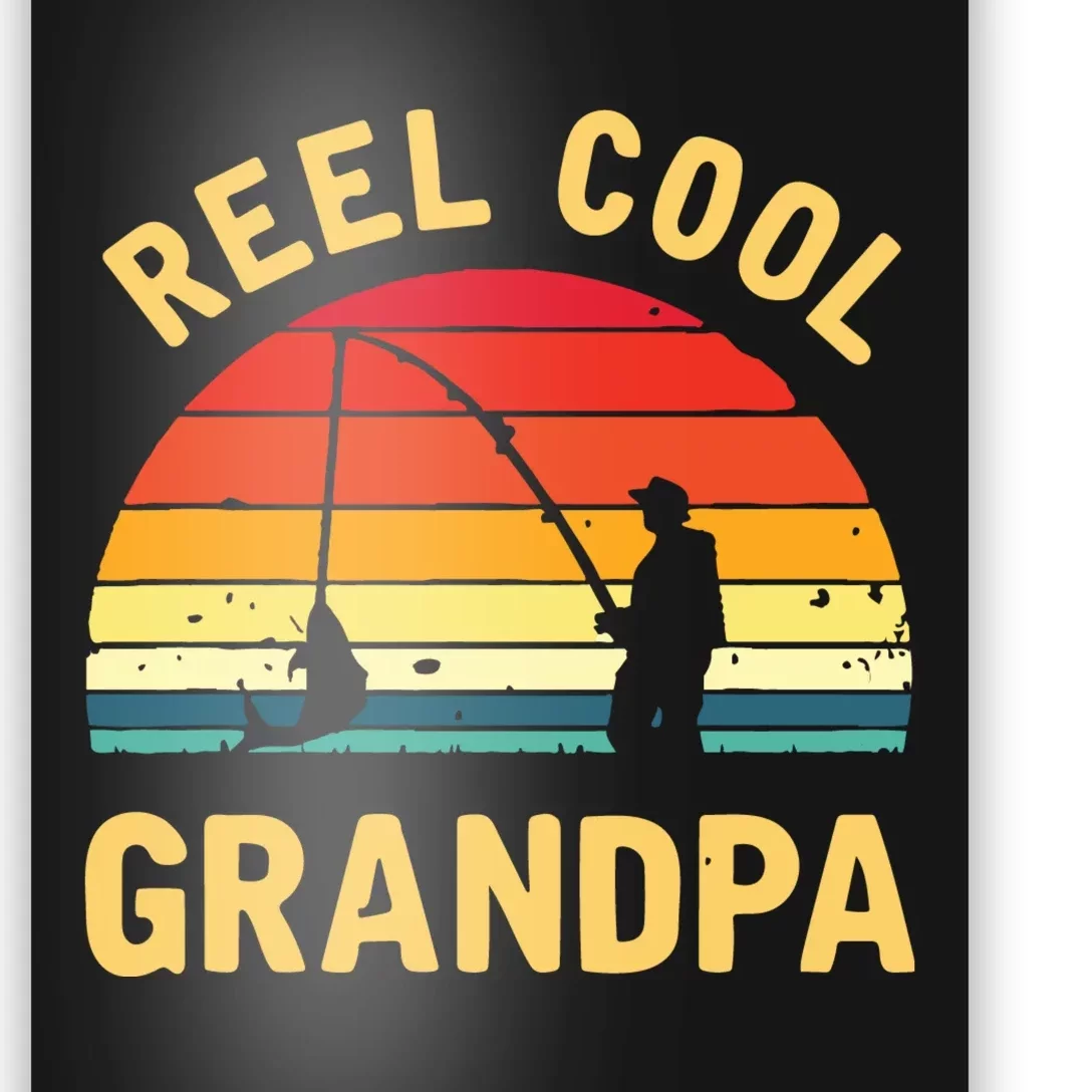 Reel Cool Grandpa Fishing Grandpa Gift Poster