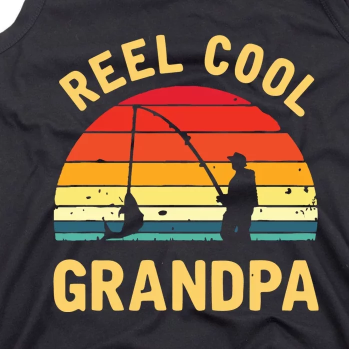 Reel Cool Grandpa Fishing Grandpa Gift Tank Top