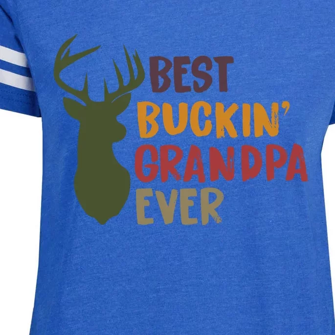 Best Buckin Grandpa Ever Enza Ladies Jersey Football T-Shirt