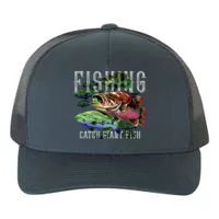 A Fish Or A Buzz I M Catching Something Funny Fishing Yupoong Adult 5-Panel  Trucker Hat