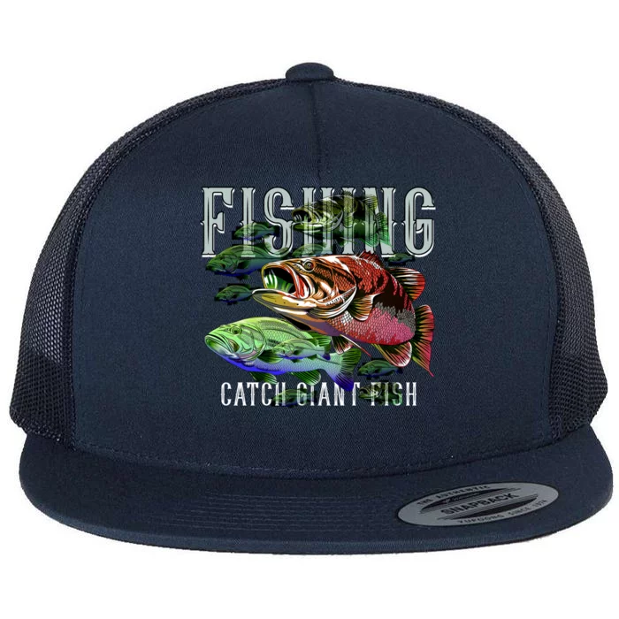 Fishing Flat Bill Trucker Hat