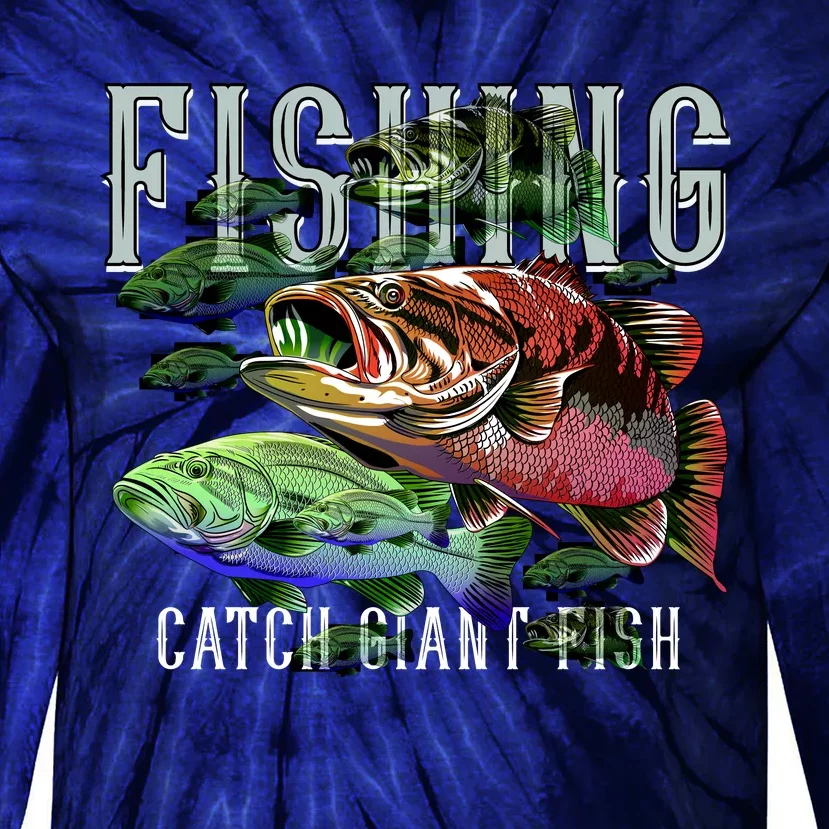 Fishing Tie-Dye Long Sleeve Shirt