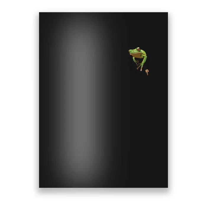 Fun Frog In A Pocket Goblincore Design Frog Lovers Poster