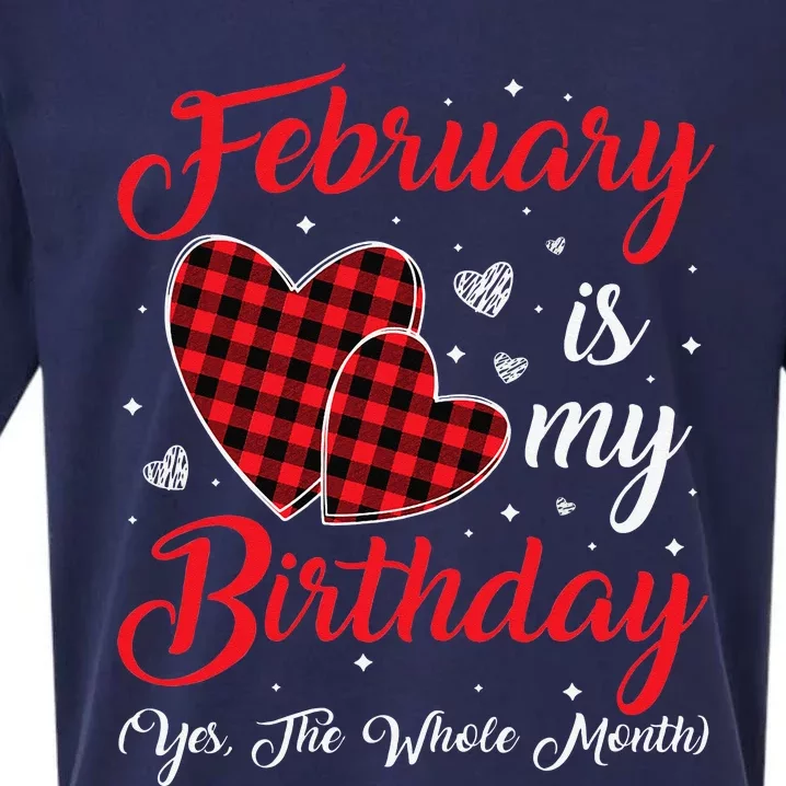 Funny February Is My Birthday Yes The Whole Month Sueded Cloud Jersey T-Shirt