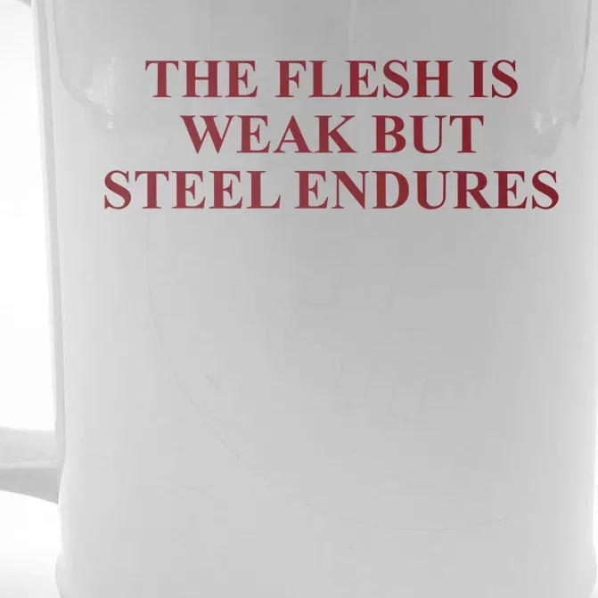 Fantasyinitiative Fantasy Initiative By Fire And Steel The Flesh Is Weak But Ste Front & Back Beer Stein