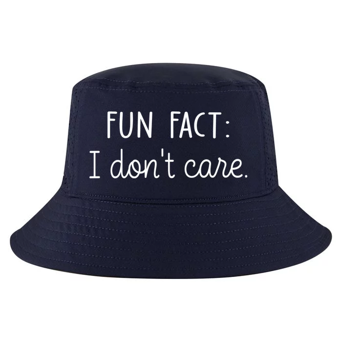 Fun Fact I Don't Care Funny Saying Sarcastic Quote Idgf Gift Cool Comfort Performance Bucket Hat